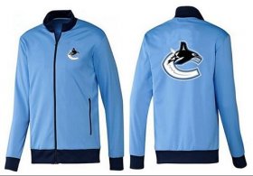 Wholesale Cheap NHL Vancouver Canucks Zip Jackets Light Blue