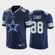 Wholesale Cheap Dallas Cowboys #88 CeeDee Lamb Navy Blue Men's Nike Big Team Logo Vapor Limited NFL Jersey