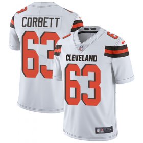 Wholesale Cheap Nike Browns #63 Austin Corbett White Men\'s Stitched NFL Vapor Untouchable Limited Jersey