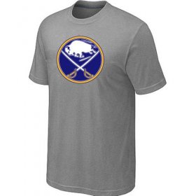 Wholesale Cheap Buffalo Sabres Big & Tall Logo Grey NHL T-Shirt
