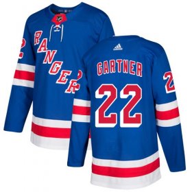 Wholesale Cheap Adidas Rangers #22 Mike Gartner Royal Blue Home Authentic Stitched NHL Jersey