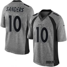 Wholesale Cheap Nike Broncos #10 Emmanuel Sanders Gray Men\'s Stitched NFL Limited Gridiron Gray Jersey