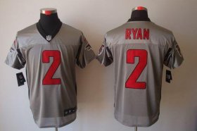 Wholesale Cheap Nike Falcons #2 Matt Ryan Grey Shadow Men\'s Stitched NFL Elite Jersey
