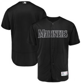 Wholesale Cheap Seattle Mariners Blank Majestic 2019 Players\' Weekend Flex Base Authentic Team Jersey Black
