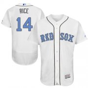 Wholesale Cheap Red Sox #14 Jim Rice White Flexbase Authentic Collection Father's Day Stitched MLB Jersey