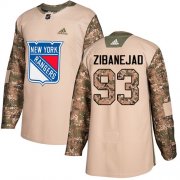 Wholesale Cheap Adidas Rangers #93 Mika Zibanejad Camo Authentic 2017 Veterans Day Stitched Youth NHL Jersey