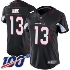 Wholesale Cheap Nike Cardinals #13 Christian Kirk Black Alternate Women\'s Stitched NFL 100th Season Vapor Limited Jersey