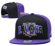 Wholesale Cheap Ravens Team Logo Purple 1996 Anniversary Adjustable Hat YD