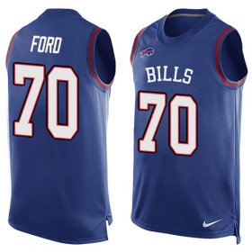 Wholesale Cheap Nike Bills #70 Cody Ford Royal Blue Team Color Men\'s Stitched NFL Limited Tank Top Jersey
