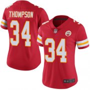 Wholesale Cheap Nike Chiefs #34 Darwin Thompson Red Team Color Women's Stitched NFL Vapor Untouchable Limited Jersey