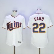 Wholesale Cheap Twins #22 Miguel Sano White Flexbase Authentic Collection Stitched MLB Jersey