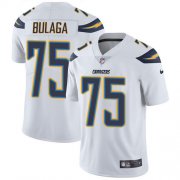 Wholesale Cheap Nike Chargers #75 Bryan Bulaga White Men's Stitched NFL Vapor Untouchable Limited Jersey