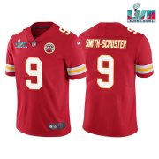 Wholesale Cheap Men’s Kansas City Chiefs #9 JuJu Smith-Schuster Red Super Bowl LVII Patch Vapor Untouchable Limited Stitched Jersey