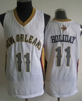 Wholesale Cheap New Orleans Pelicans #11 Jrue Holiday White Swingman Jersey