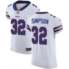 Wholesale Cheap Nike Bills #32 O. J. Simpson White Men\'s Stitched NFL Vapor Untouchable Elite Jersey