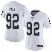 Wholesale Cheap Nike Raiders #92 P.J. Hall White Women's Stitched NFL Vapor Untouchable Limited Jersey
