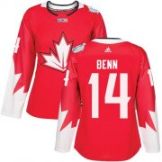 Wholesale Cheap Team Canada #14 Jamie Benn Red 2016 World Cup Women's Stitched NHL Jersey