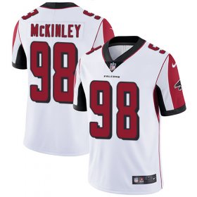 Wholesale Cheap Nike Falcons #98 Takkarist McKinley White Men\'s Stitched NFL Vapor Untouchable Limited Jersey