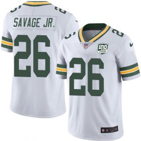 Wholesale Cheap Nike Packers #26 Darnell Savage Jr. White Men\'s 100th Season Stitched NFL Vapor Untouchable Limited Jersey
