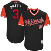 Wholesale Cheap Nationals #3 Michael Taylor Navy "Mikey T" Players Weekend Authentic Stitched MLB Jersey