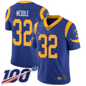 Wholesale Cheap Nike Rams #32 Eric Weddle Royal Blue Alternate Men\'s Stitched NFL 100th Season Vapor Limited Jersey