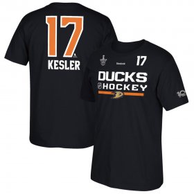 Wholesale Cheap Anaheim Ducks #17 Ryan Kesler Reebok 2017 NHL Stanley Cup Playoffs Participant Name & Number T-Shirt Black