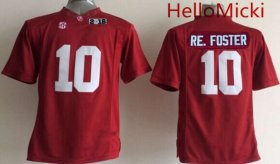 Wholesale Cheap Men\'s Alabama Crimson Tide #10 Reuben Foster Red 2016 BCS College Football Nike Limited Jersey