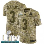 Wholesale Cheap Nike 49ers #3 C.J. Beathard Camo Super Bowl LIV 2020 Men's Stitched NFL Limited 2018 Salute To Service Jersey