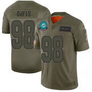 Wholesale Cheap Nike Dolphins #98 Raekwon Davis Camo Men's Stitched NFL Limited 2019 Salute To Service Jersey