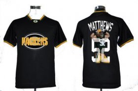 Wholesale Cheap Nike Packers #52 Clay Matthews Black Men\'s NFL Game All Star Fashion Jersey