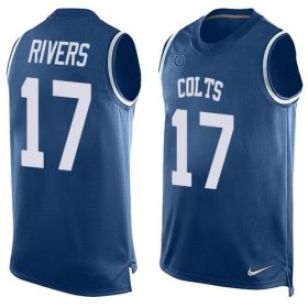 Wholesale Cheap Nike Colts #17 Philip Rivers Royal Blue Team Color Men\'s Stitched NFL Limited Tank Top Jersey