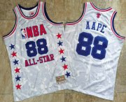 Wholesale Cheap 1988 All-Star AAPE x MITCHELL & NESS White Jersey