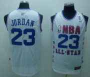 Wholesale Cheap NBA 2003 All-Star #23 Michael Jordan White Swingman Throwback Jersey
