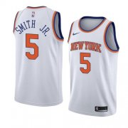 Wholesale Cheap Nike Knicks #5 Dennis Smith Jr. White NBA Swingman Association Edition Jersey