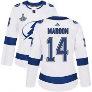 Cheap Adidas Lightning #14 Pat Maroon White Road Authentic Women's 2020 Stanley Cup Champions Stitched NHL Jersey