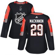 Wholesale Cheap Adidas Avalanche #29 Nathan MacKinnon Black 2018 All-Star Central Division Authentic Women's Stitched NHL Jersey