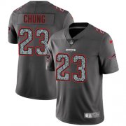 Wholesale Cheap Nike Patriots #23 Patrick Chung Gray Static Men's Stitched NFL Vapor Untouchable Limited Jersey