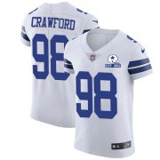 Wholesale Cheap Nike Cowboys #98 Tyrone Crawford White Men's Stitched With Established In 1960 Patch NFL New Elite Jersey