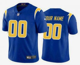 Wholesale Cheap Men\'s Los Angeles Chargers Customized Electric 2020 New Royal Vapor Untouchable Stitched Limited Jersey