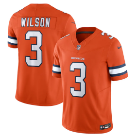 Wholesale Cheap Men\'s Denver Broncos #3 Russell Wilson Orange 2023 F.U.S.E. Vapor Untouchable Stitched Jersey