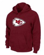 Wholesale Cheap Kansas City Chiefs Logo Pullover Hoodie Red