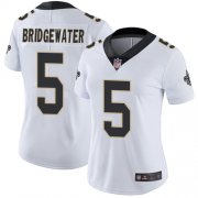 Wholesale Cheap Nike Saints #5 Teddy Bridgewater White Women's Stitched NFL Vapor Untouchable Limited Jersey