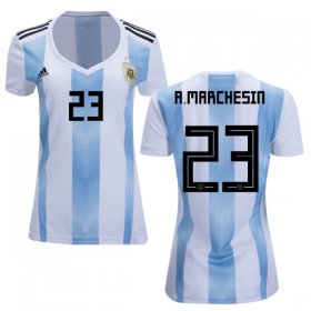 Wholesale Cheap Women\'s Argentina #23 A.Marchesin Home Soccer Country Jersey
