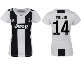 Wholesale Cheap Women\'s Juventus #14 Matuidi Home Soccer Club Jersey