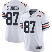 Wholesale Cheap Nike Bears #87 Adam Shaheen White Alternate Men's Stitched NFL Vapor Untouchable Limited 100th Season Jersey