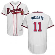 Wholesale Cheap Braves #11 Ender Inciarte White Flexbase Authentic Collection Stitched MLB Jersey