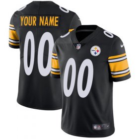 Wholesale Cheap Nike Pittsburgh Steelers Customized Black Team Color Stitched Vapor Untouchable Limited Men\'s NFL Jersey