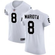 Wholesale Cheap Nike Raiders #8 Marcus Mariota White Men's Stitched NFL New Elite Jersey