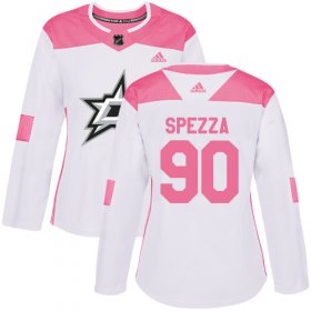 Wholesale Cheap Adidas Stars #90 Jason Spezza White/Pink Authentic Fashion Women\'s Stitched NHL Jersey