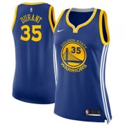Wholesale Cheap Nike Golden State Warriors #35 Kevin Durant Blue Women's NBA Swingman Icon Edition Jersey